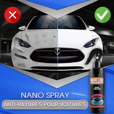 Nano spray : Brillance et réparation des rayures pour voiture