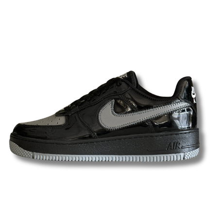 Nike Air Force 1 Low Patent Leather Black/Grey