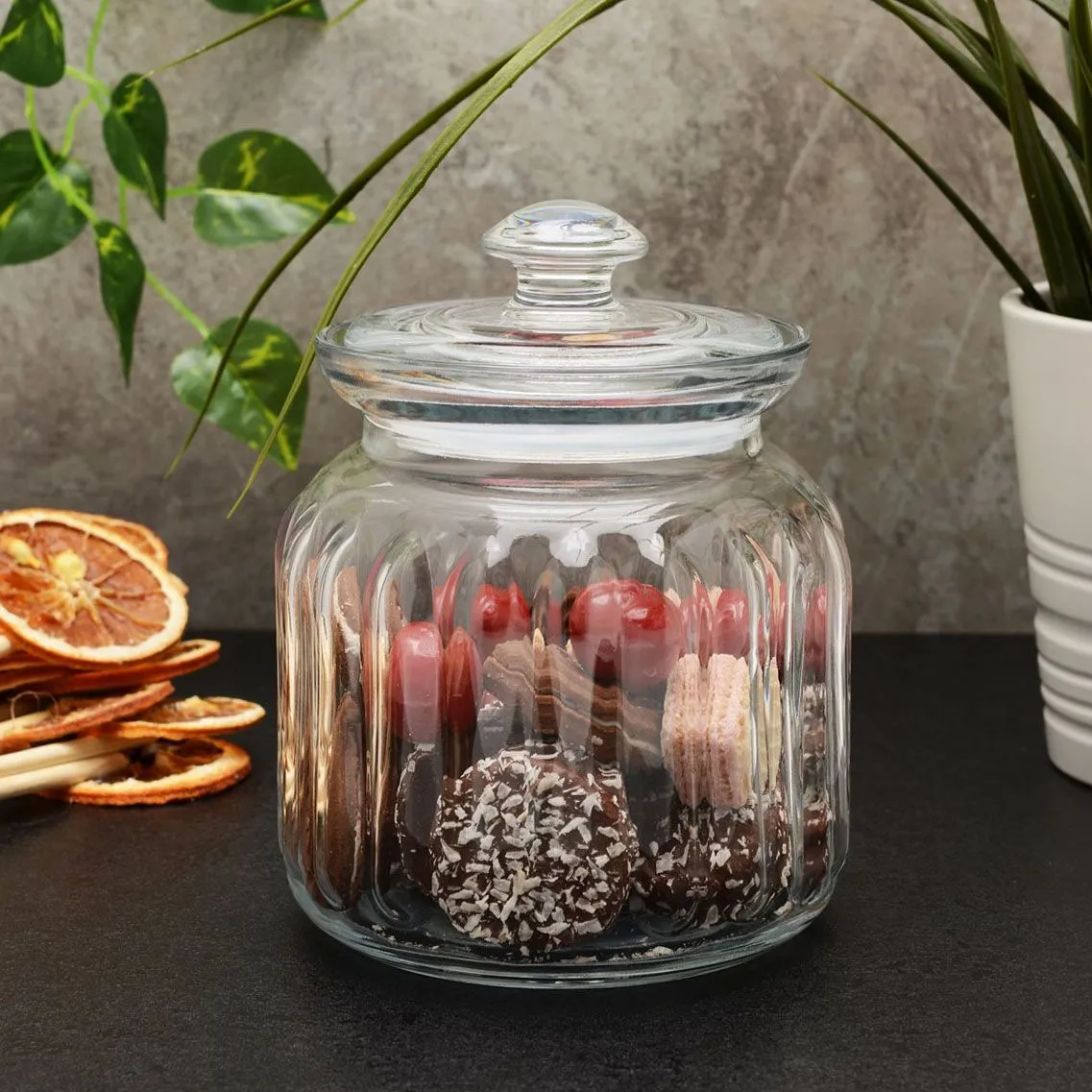 Pot en verre Paşabahçe