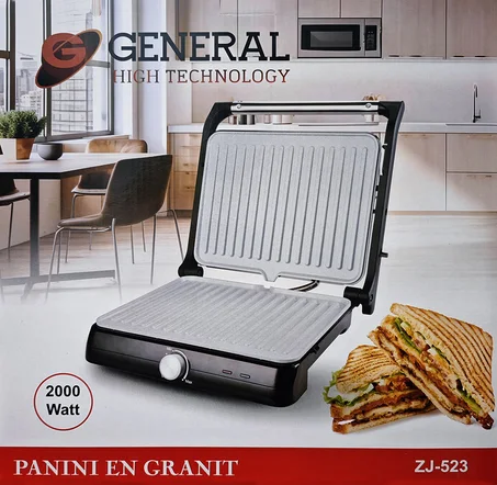 Panini Grill Toast Granit - GENERAL 2000 W