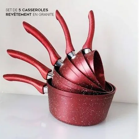 Set 5 Casseroles Granit Schleizer