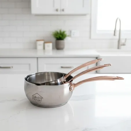 Set de 3 Casseroles Inox ITALY HOME