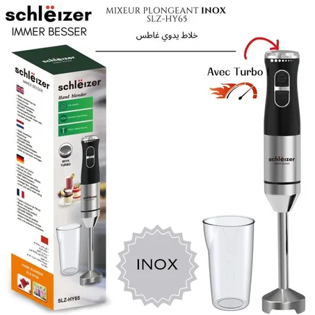 Schleizer mixeur plongeant 2 in 1 INOX