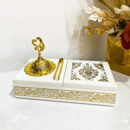 Brûle-encens طقم مبخره مع علبة العود