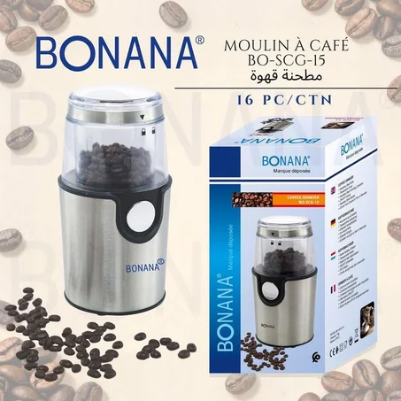 bonana Moulin Broyeur et concasseur électrique à café