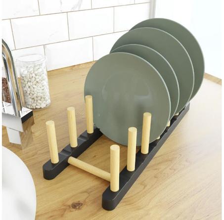 Support à Assiettes en Bambou