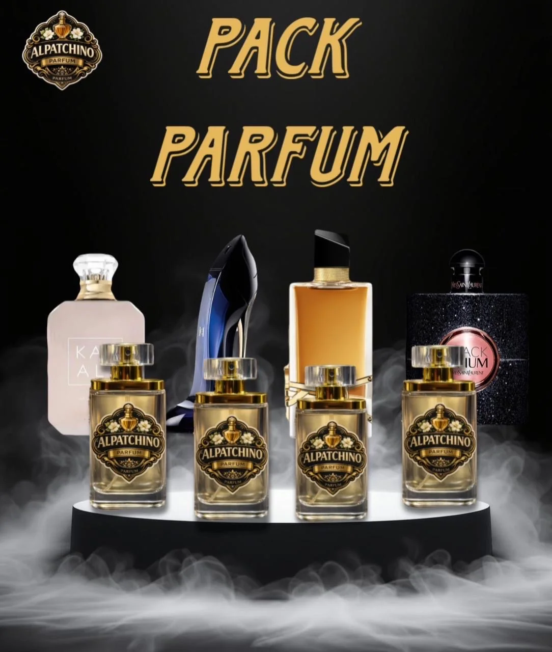 🌟 PACK PARFUM ALPATCHINO – فخامة 4 عطور في مجموعة واحدة 🌟