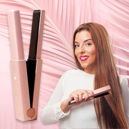 مكواة شعر محمولة ✨💇‍♀️ عمليّة وسهلة الحمل 👜 أينما ذهبتِ