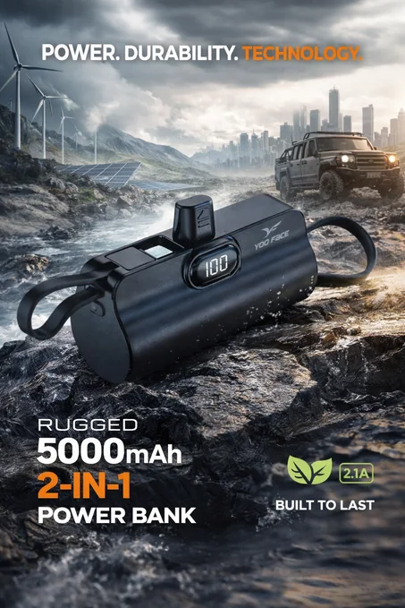 بنك الطاقة -Power bank-YOOFACE 5000ma
