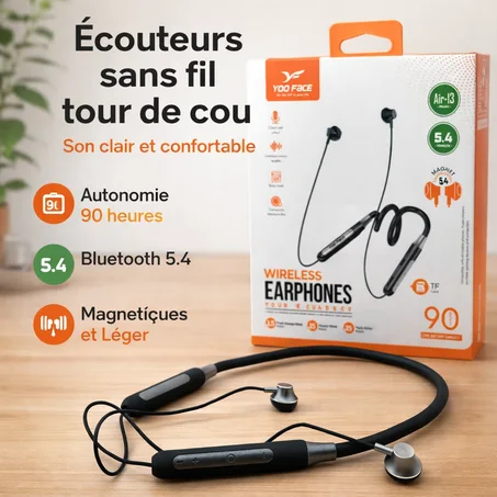 سماعات بلوتوث لاسلكية حول الرقبة YOO FACE Air-13