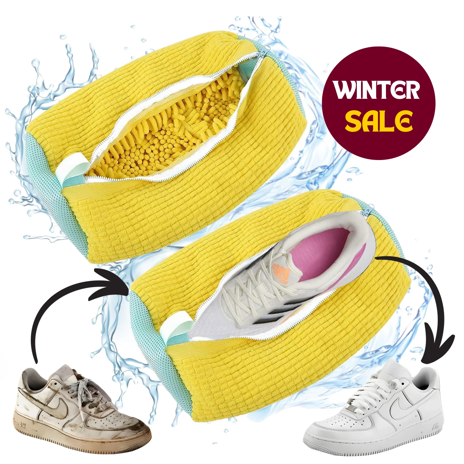 كيس غسيل الأحذية الذكي