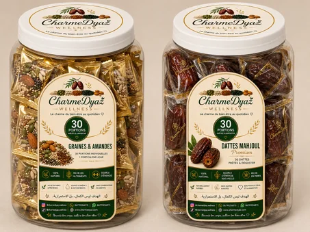 Pack Continuité 30 Jours | Dattes Majhoul, Graines & Amandes – CharmeDyaz Wellness