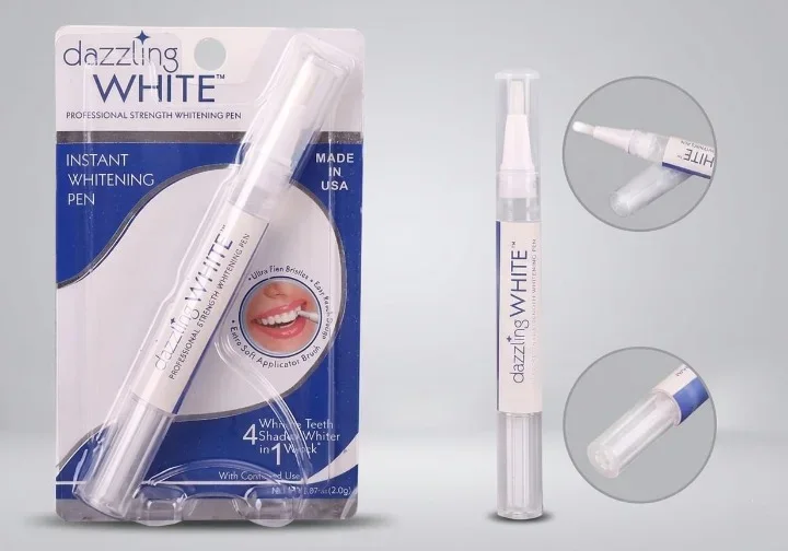 قلم Dazzling White الأصلي لتبييض الأسنان ومنحك ابتسامة ناصعة البياض ابتسامة جذّابة ومشرقة تزيد ثقتك بنفسك وتدوم مع كل استعمال بدون مجهود .