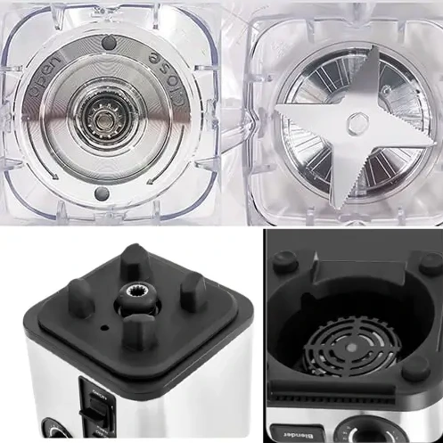 خلاط كهربائي احترافي متعدد الوظائف 2 في 1 مع مطحنة