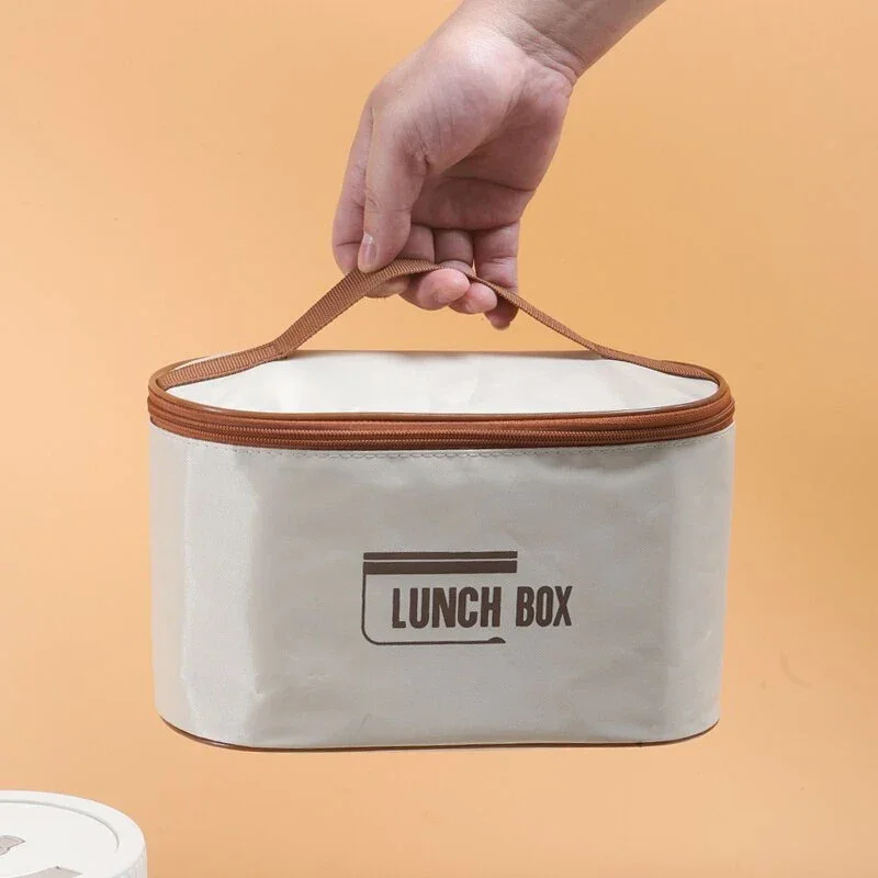 علب غداء متعددة الطبقات مع حقيبة حمل  (Lunch Box)