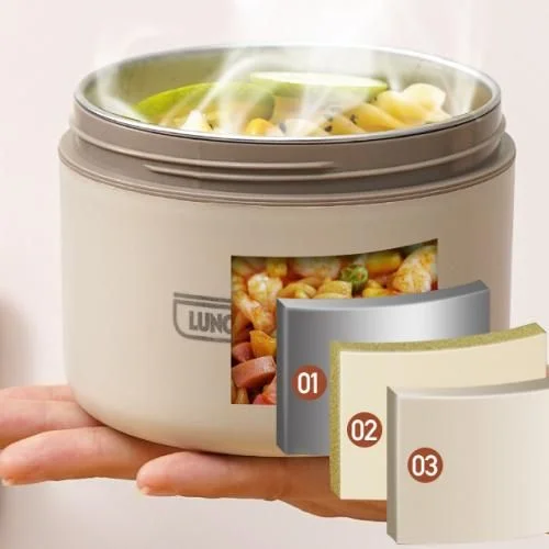 علب غداء متعددة الطبقات مع حقيبة حمل  (Lunch Box)