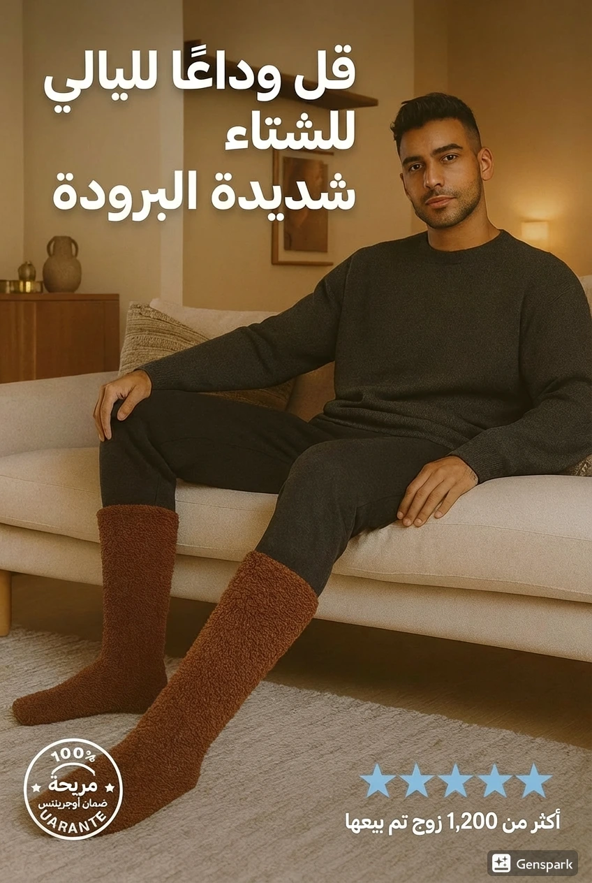 🧦 جوارب فليس طويلة فائقة النعومة – دفء وراحة لا مثيل لها (SOKS)