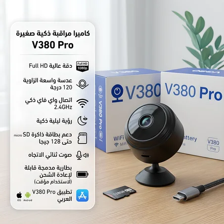 اصغر و اقوى كاميرا باحسن سعر في الجزائر   😮😮  الاصلية v380pro