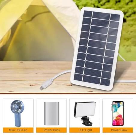 شاحن شمسي محمول مضاد للماء مع منفذ USB