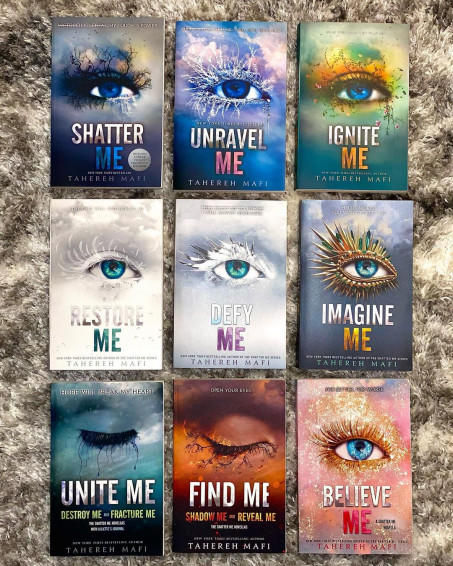 Shatter Me Series 8 Books Collection Set By Tahereh Mafi (Shatter Me,  Unravel Me, Ignite Me, Restore Me, Defy Me, Imagine Me, Unite Me, Find Me)
