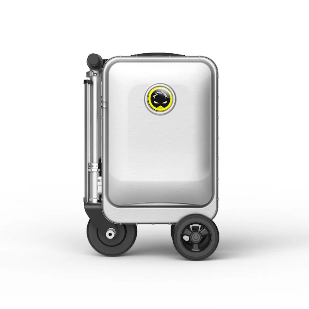 Airwheel SE3S - سكوتر الأمتعة الكهربائي - أسود | حقيبة سفر ذكية أوتوماتيكية قابلة للتمديد مع بطارية قابلة للإزالة