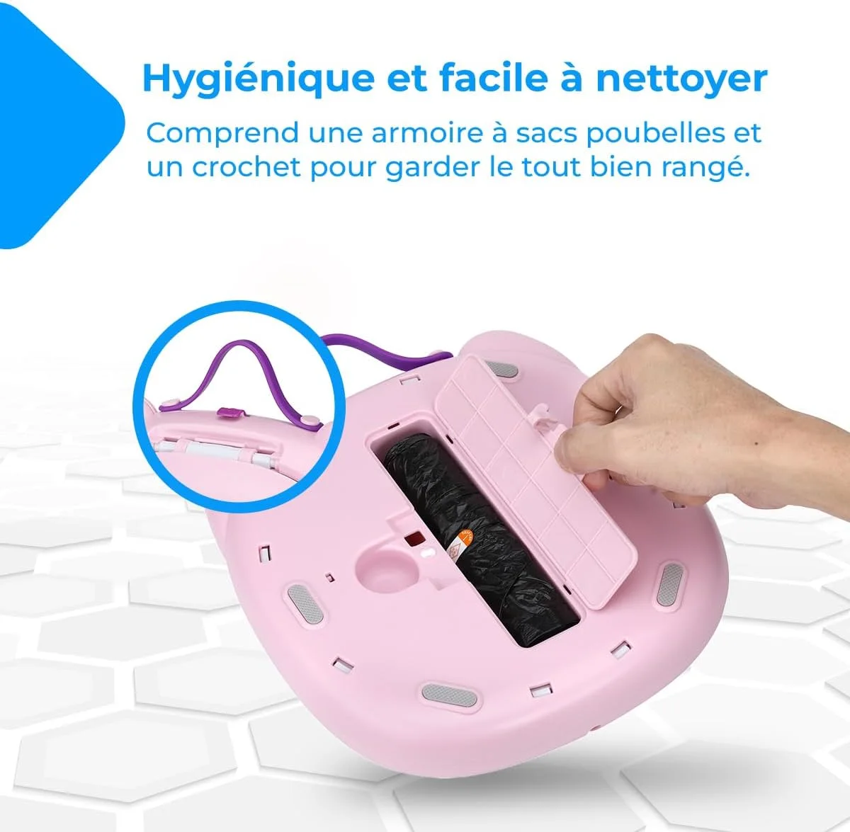 Toilettes pour bébés مقعد مرحاض قابل للطي للأطفال   ( اللون المتوفر الوردي Rose )