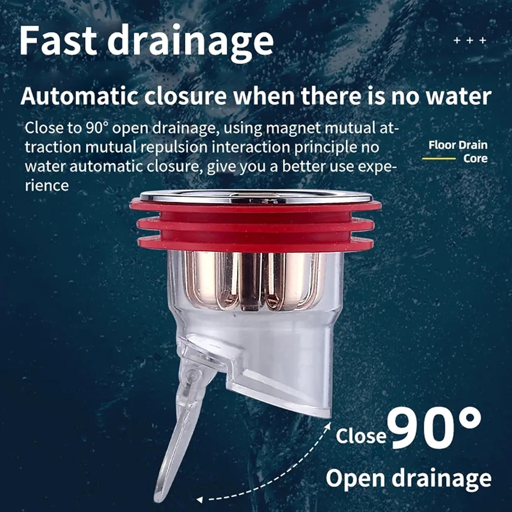قرقارة ديال الأرض ديال لينوكس ضد الرجوع ديال الما والريحة  Bonde de Sol Anti-Reflux Inox Clapet Anti-Odeur, Anti-Retour, Installation Facile