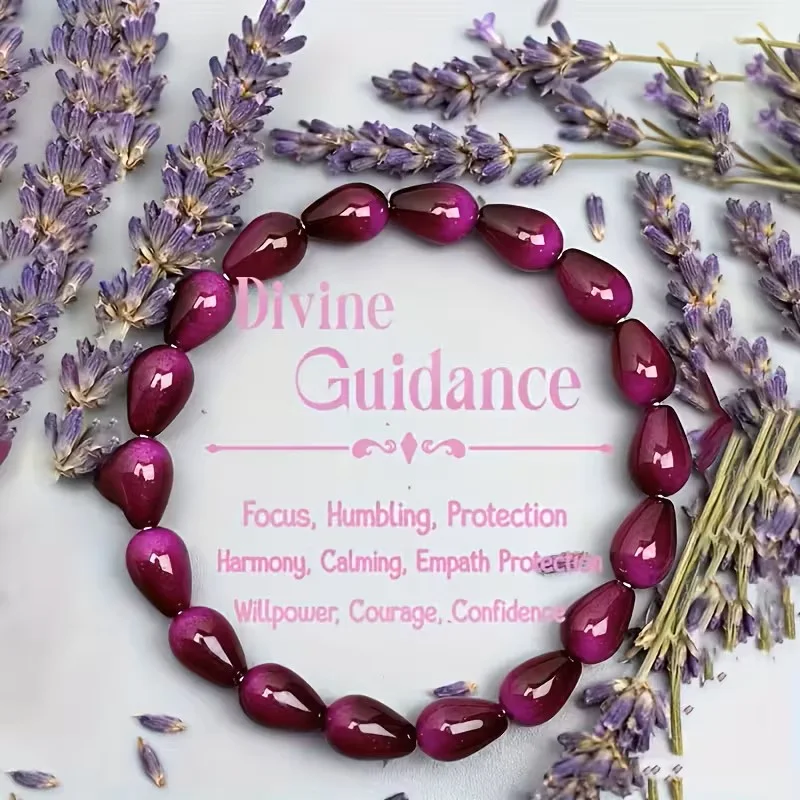 سوار من حجر الأميثيست البنفسجي العميق