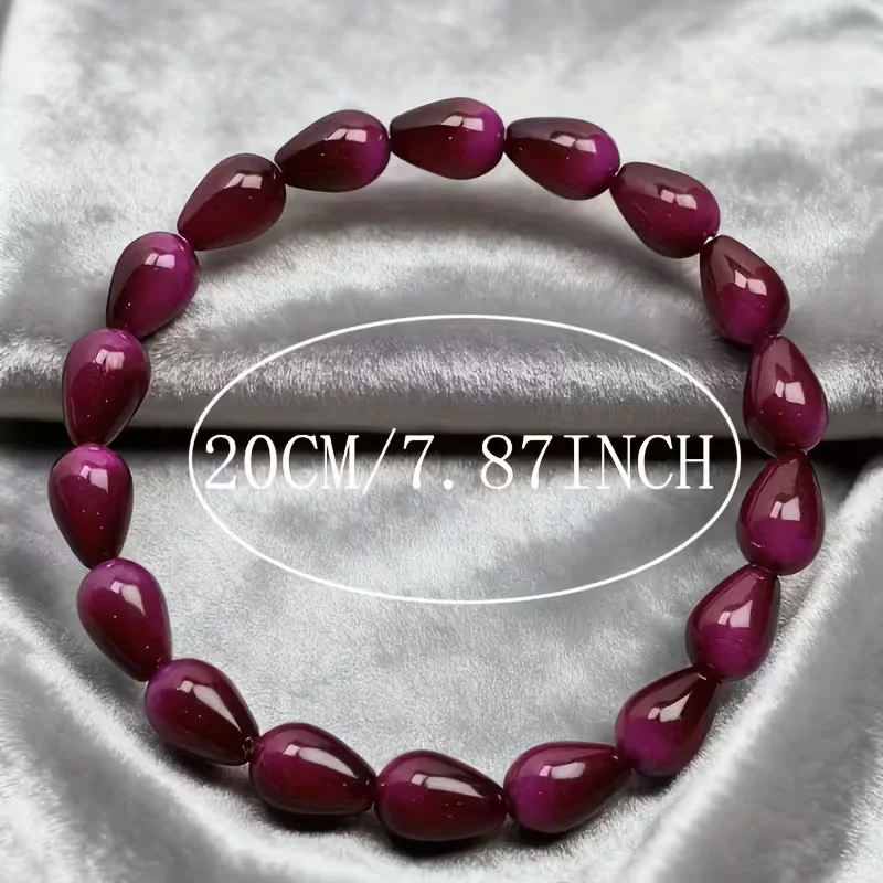 سوار من حجر الأميثيست البنفسجي العميق