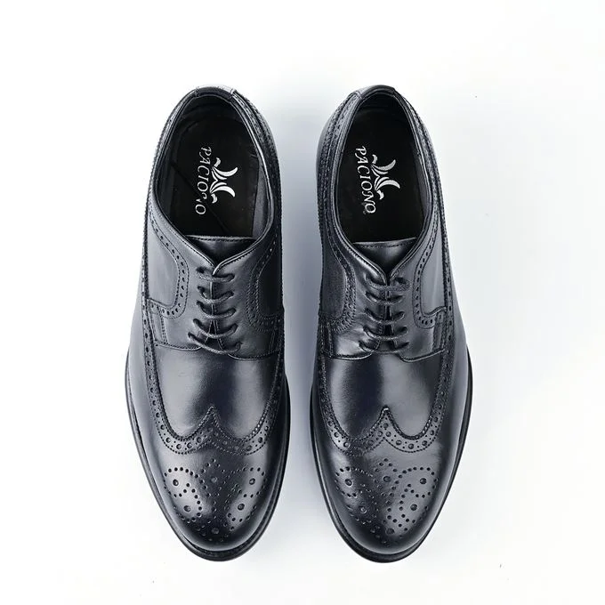 Chaussure Fleuri en cuir noir