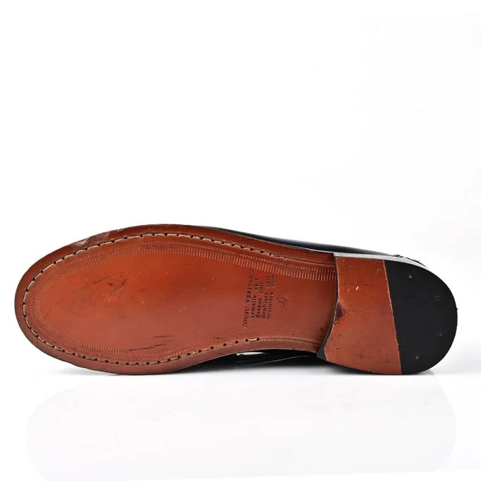 MOCASSIN POUR HOMME EN CUIR BLEU MARINE