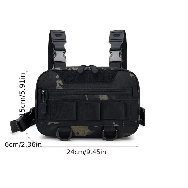 سترة صدر تكتيكية متعددة الاستخدامات للرجال، مثالية للصيد والتخييم وتسلق الجبال وحمل الأدوات بسهولة.