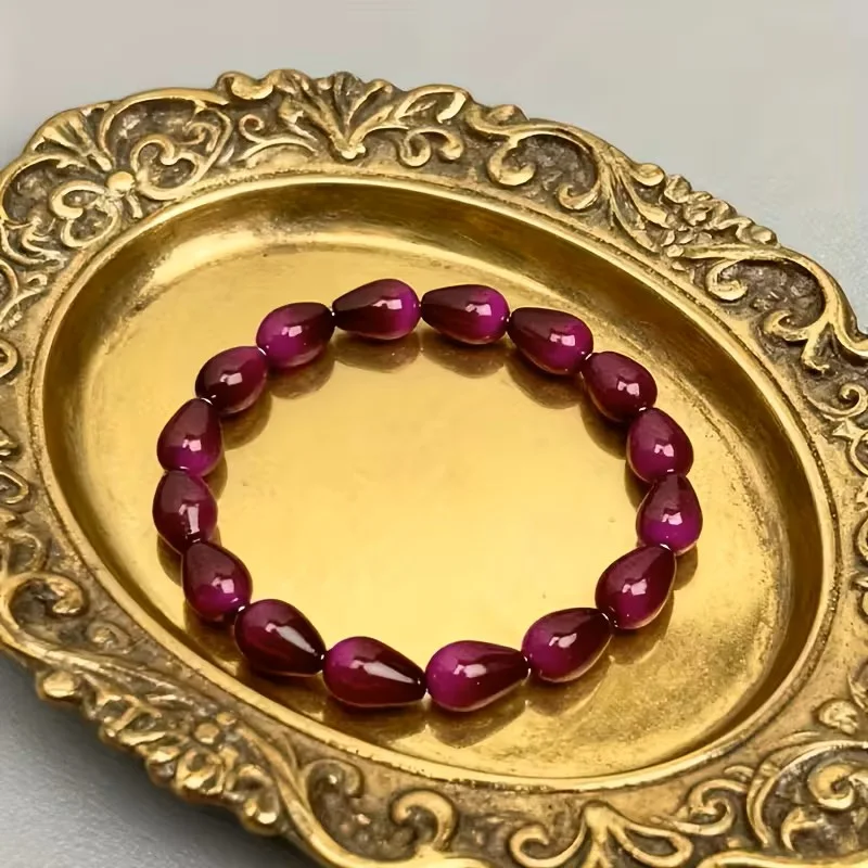 سوار من حجر الأميثيست البنفسجي العميق