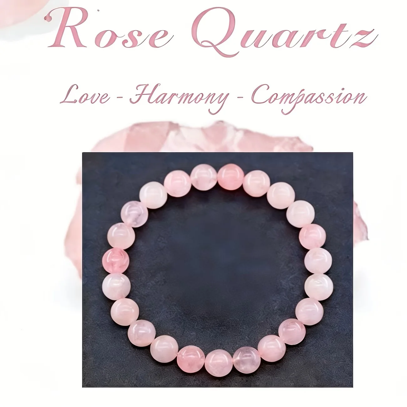 سوار نسائي رومانسي بالكريستال الوردي ✨💖