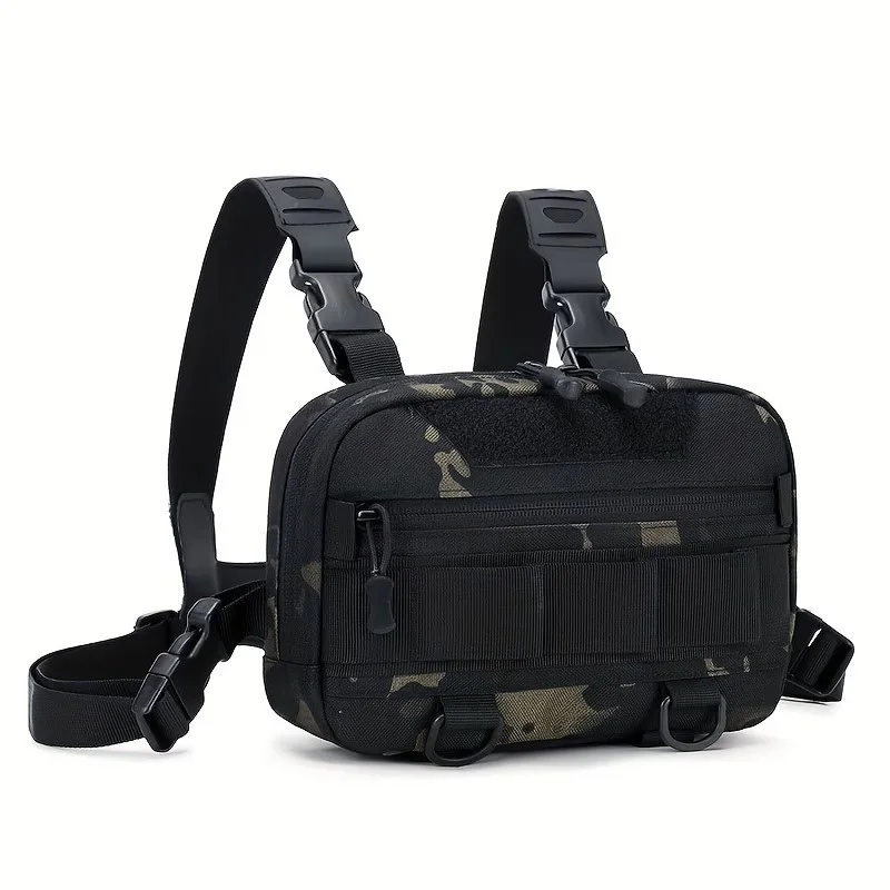 سترة صدر تكتيكية متعددة الاستخدامات للرجال، مثالية للصيد والتخييم وتسلق الجبال وحمل الأدوات بسهولة.