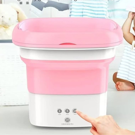 الغسالة المحمولة والقابلة للطي