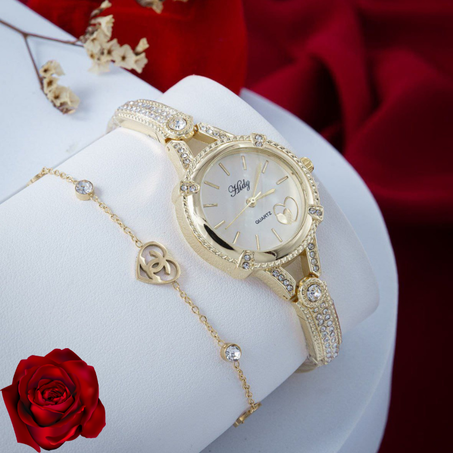 ساعة نسائية وإسورة