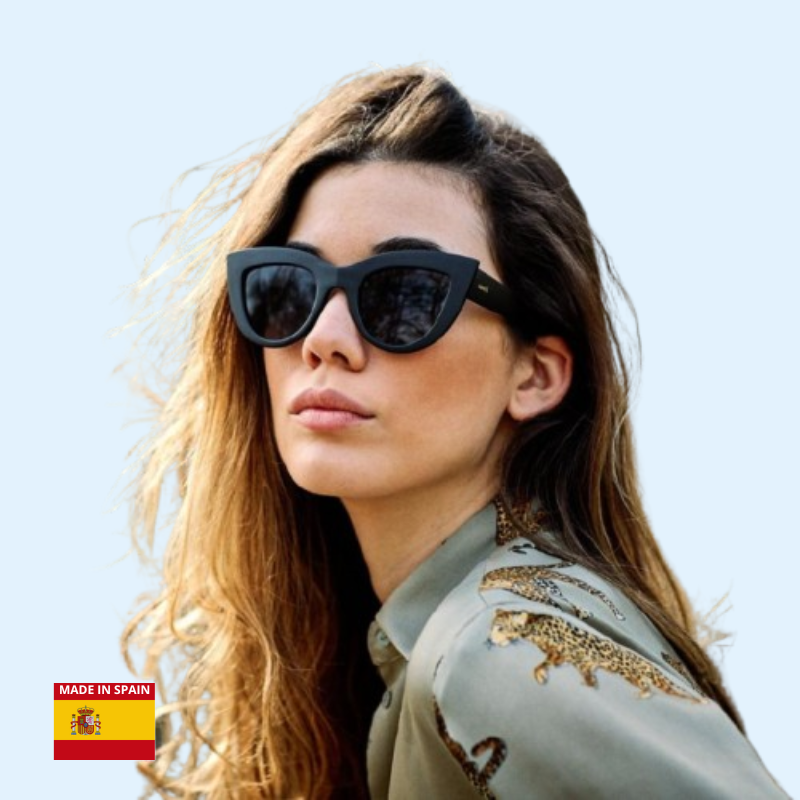 نظارة شمسية سوداء ريترو ستايل
