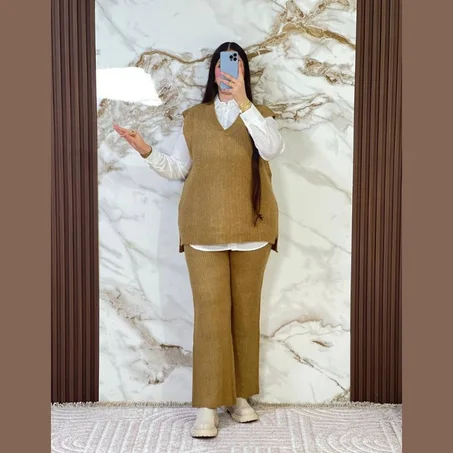 انسومبل  3 قطع صوف