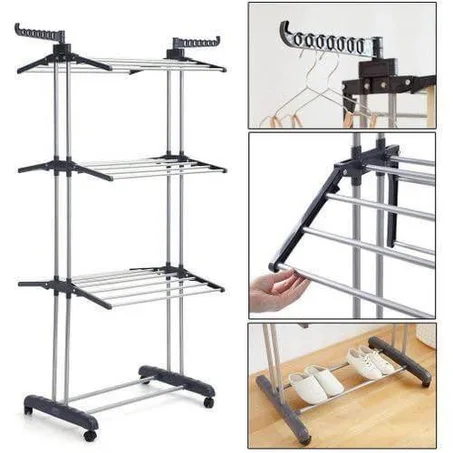 منشر ملابس عمودي بثلاثة طوابق