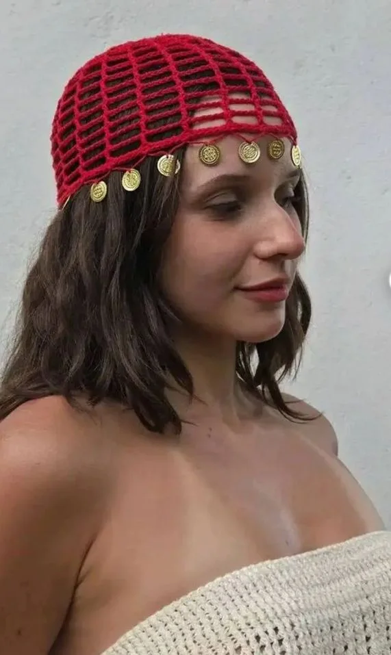 crochet headpiece