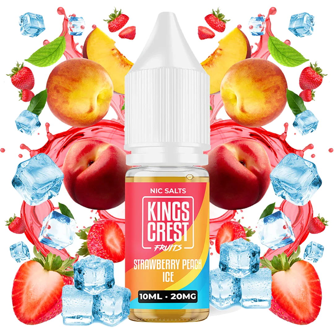 Strawberry Peach Ice Salts 10 ml by Kings Crest Fruits 20MG