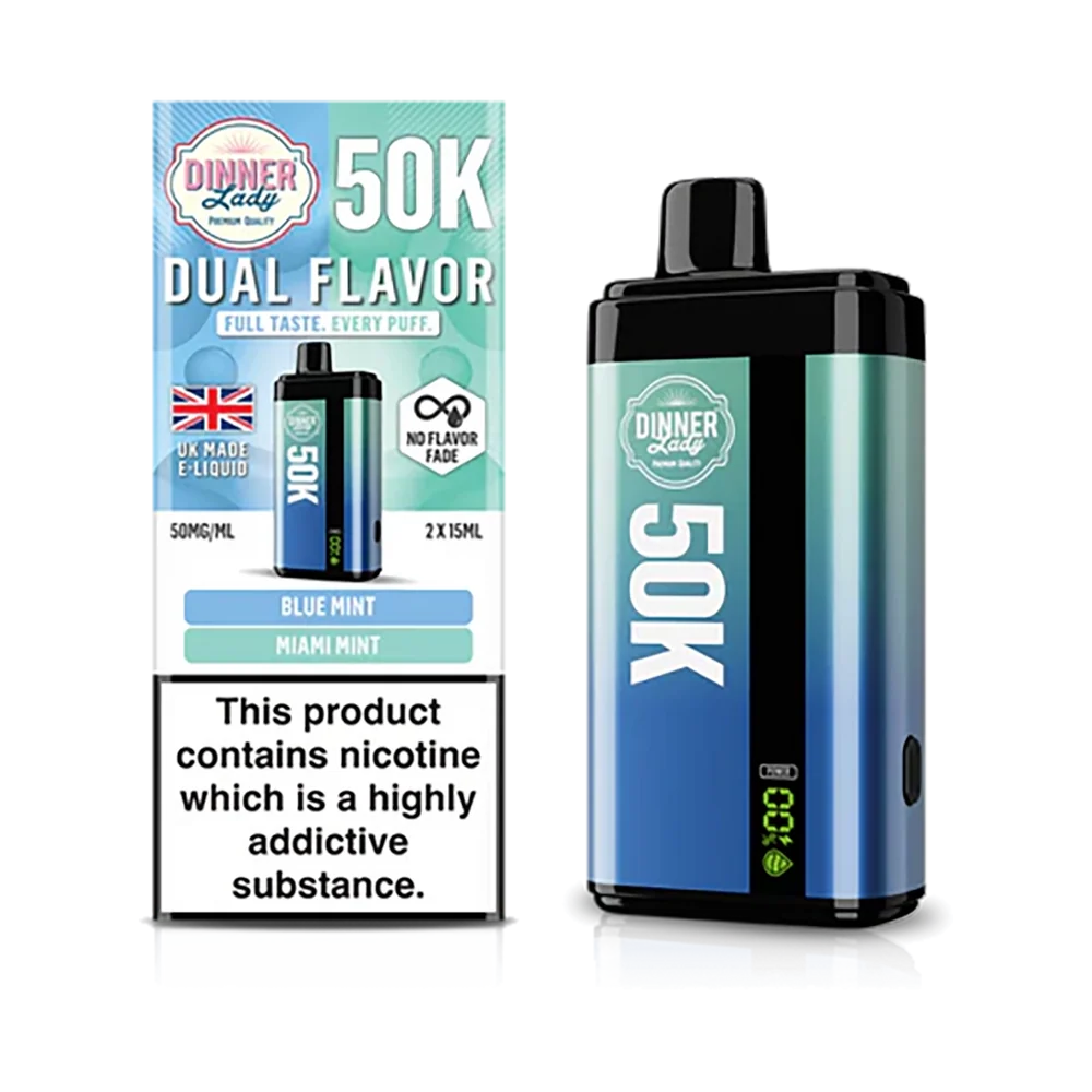 Dinner Lady 50k Dual Flavor - Blue Mint et Miami Mint