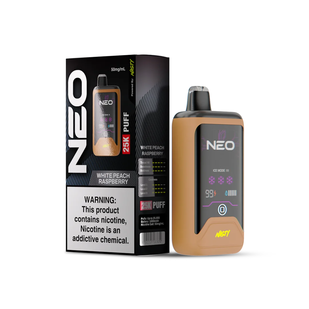 Nasty NEO 25K-White Peach Raspberry 50mg