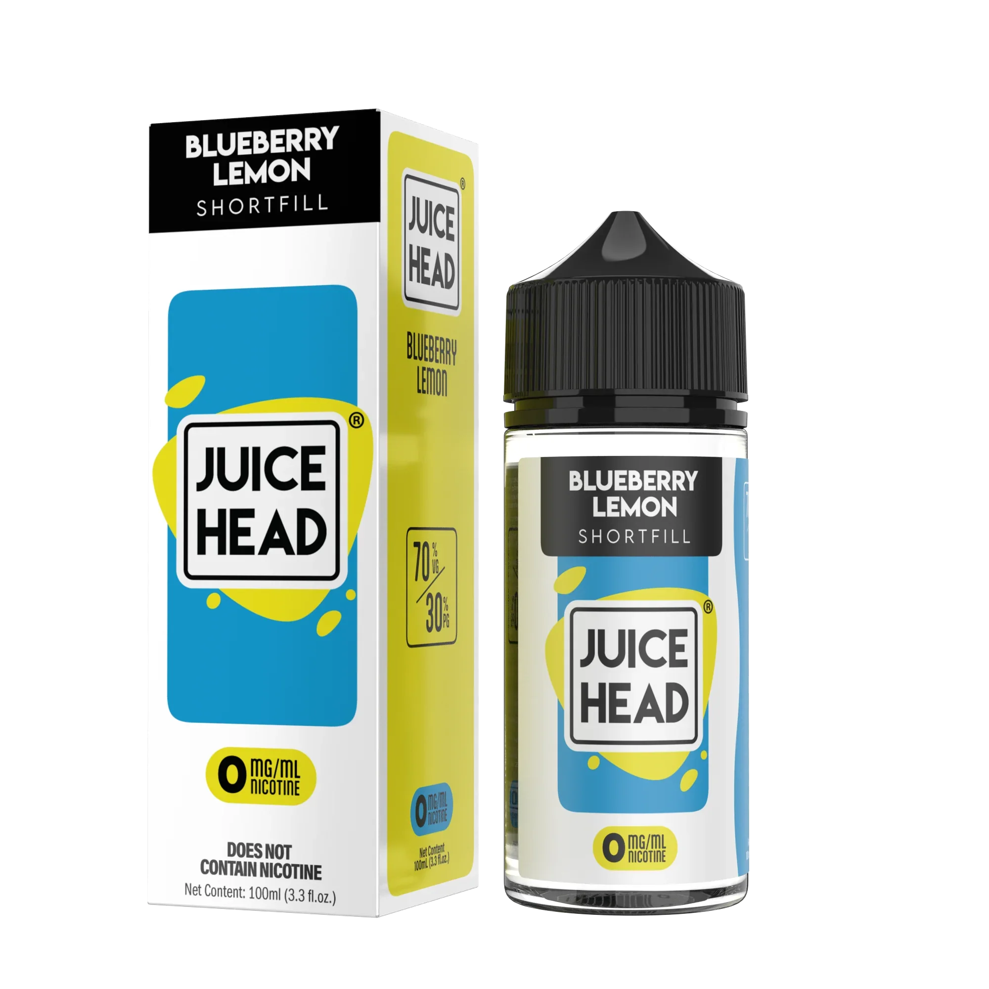 Juice Head Blueberry Lemon Freeze 120ml shortfill + 1 bouteille de 10 ml à 3 % de nicotine gratuite