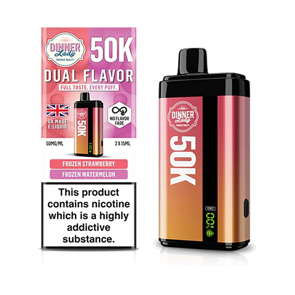 Dinner Lady 50k Dual Flavor - Frozen Strawberry et Frozen Watermelon