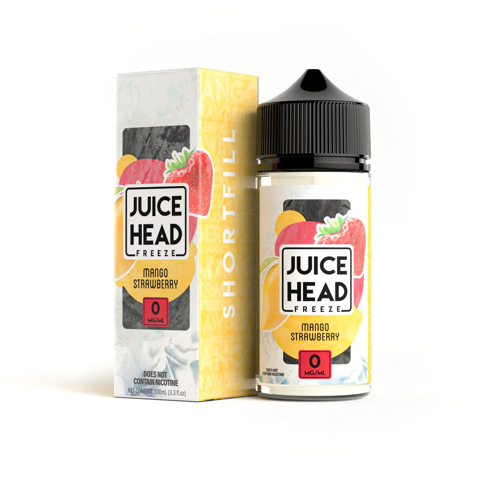 Juice Head Mango Strawberry Freeze 120ml shortfill + 1 bouteille de 10 ml à 3 % de nicotine gratuite