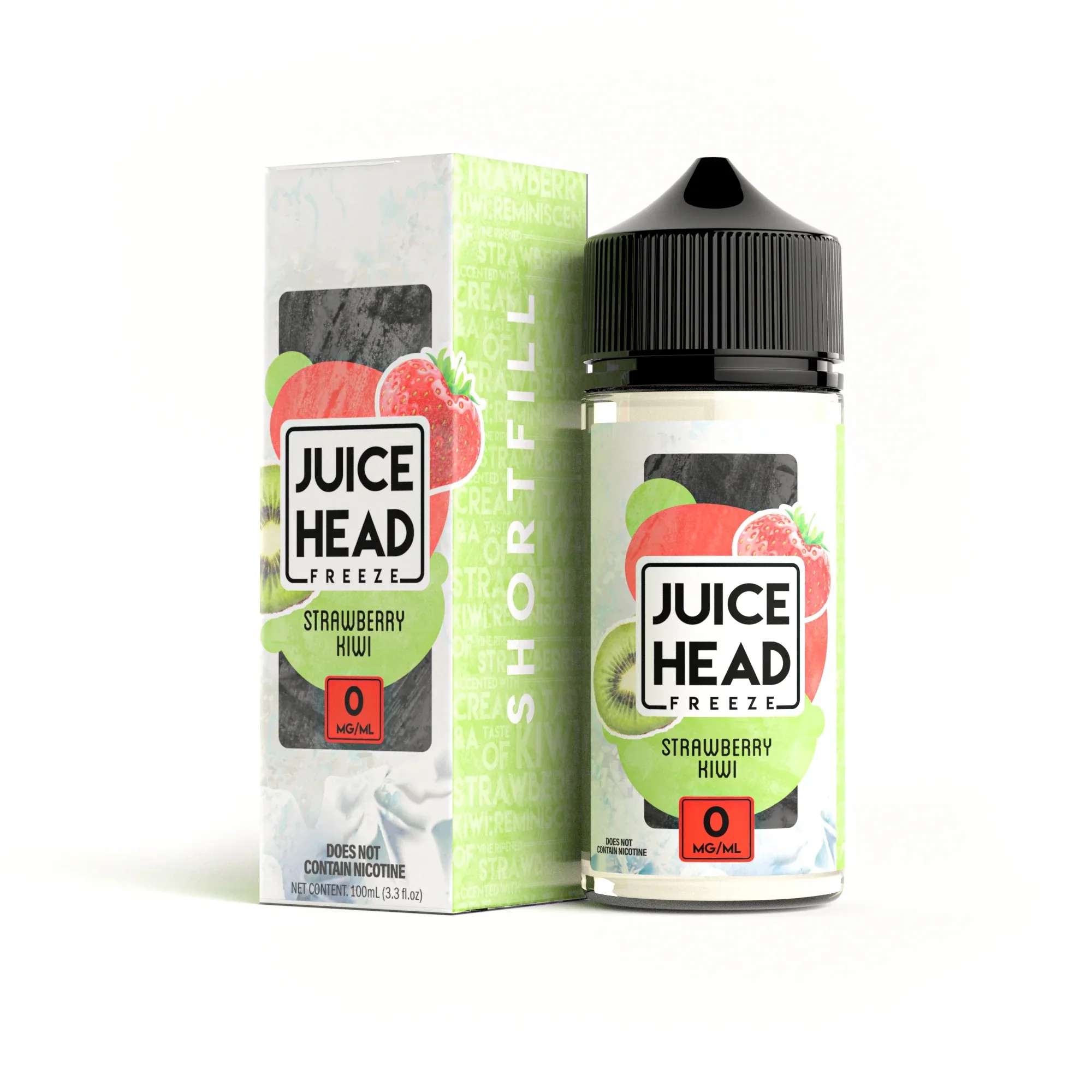 Juice Head Strawberry Kiwi Freeze 120ml shortfill + 1 bouteille de 10 ml à 3 % de nicotine gratuite