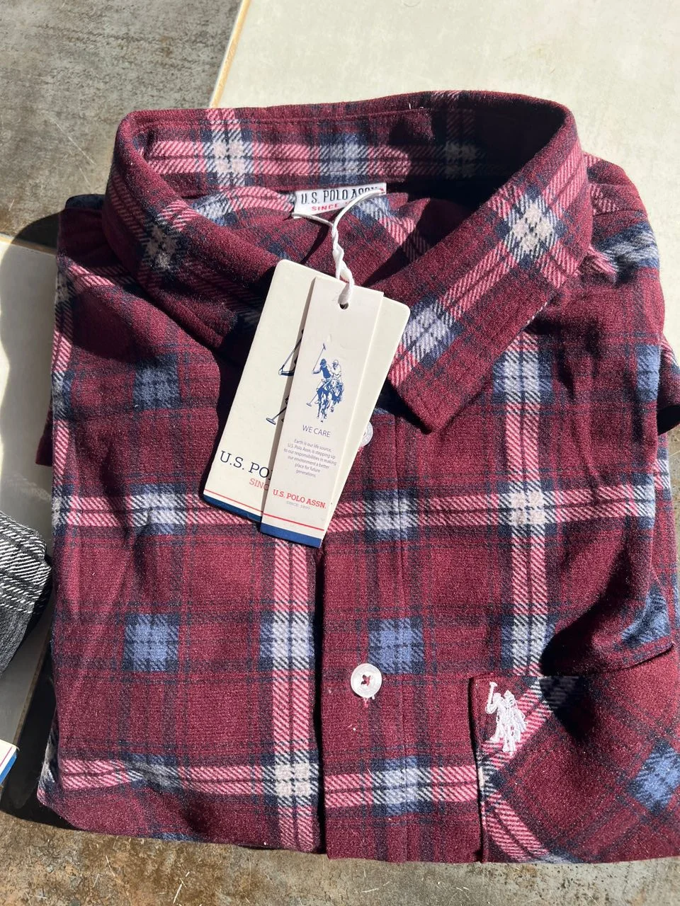 chemise US POLO original bordeaux