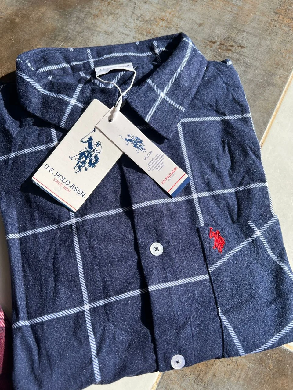 chemise US POLO original bleu